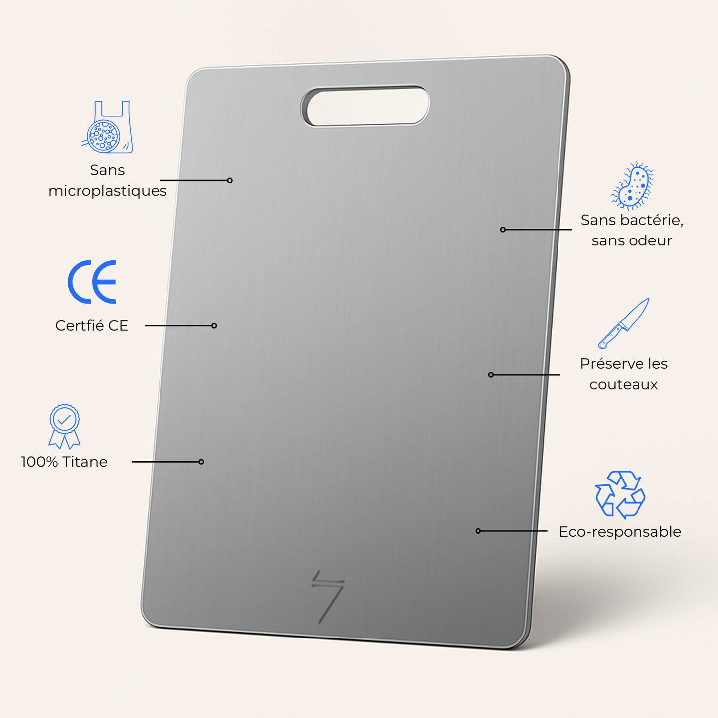 Planche en titane - TIZEN