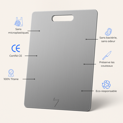 Planche en titane - TIZEN